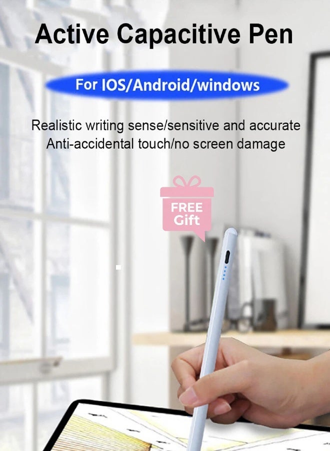 غطاء كيبورد للآيباد من الجيل العاشر/الحادي عشر (موديل A16 2025) - لوحة مفاتيح قابلة للفصل بإضاءة خلفية متعددة الألوان، حامل، مكان للقلم، تشغيل/إيقاف تلقائي، يشمل فأرة بلوتوث، حامي شاشة، قلم رقمي وغطاء لوحة المفاتيح، باللون الوردي - Image 2